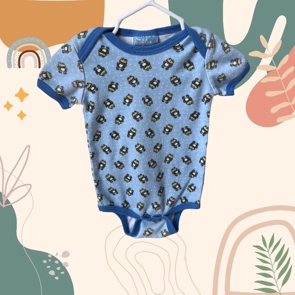 3/$10 Mon Petit  6-9 month bodysuit - Picture 1 of 4
